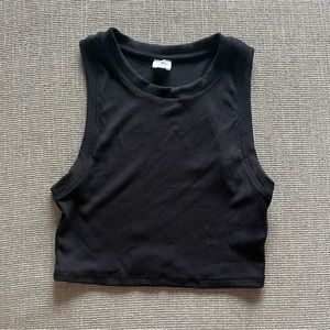 Wilfred Free Go-To Cropped Tank Black
